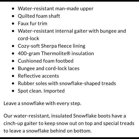 Land’s End Snow Boot - Picture 2 of 9